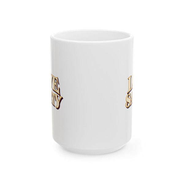 "Love = Safety" - Ceramic Mug, (11oz, 15oz)