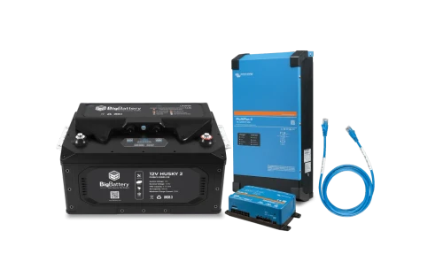 BigBattery | 12V | 5.12kWh | LiFePO4 | RV/Marine/Off-Grid Storage Kit | HUSKY2 + Victron MultiPlus-II 3000W | K0734-V