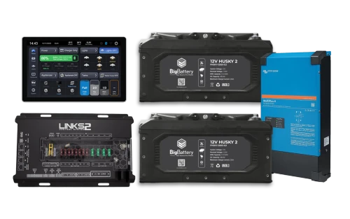 BigBattery | 12V | LiFePO4 | RV & Van Control System | HUSKY2-Victron-LINKS2 | K0226