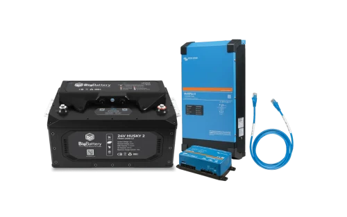 BigBattery | 24V | HUSKY 2 | LiFePO4 | Off-Grid Storage Battery Kit | 1X KIT + Victron MultiPlus-II 3000W Inverter/Charger | K0700-V