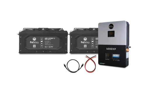 BigBattery | 48V | 10.24kWh | LiFePO4 | Off-Grid Storage Kit | 2x HUSKY 2 + EG4 6K Inverter | K0705-V