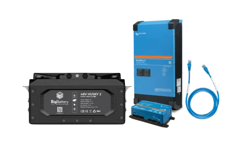 BigBattery | 48V | HUSKY 2 | LiFePO4 | Off-Grid Storage Battery Kit + Victron MultiPlus-II 3000W Inverter/Charger | K0137