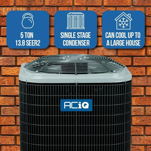 ACIQ 5 Ton 13.8 SEER2 Central Air Conditioner Condenser - R454B Single Stage - R5A5S60AKAWA  Mini Split Systems Direct