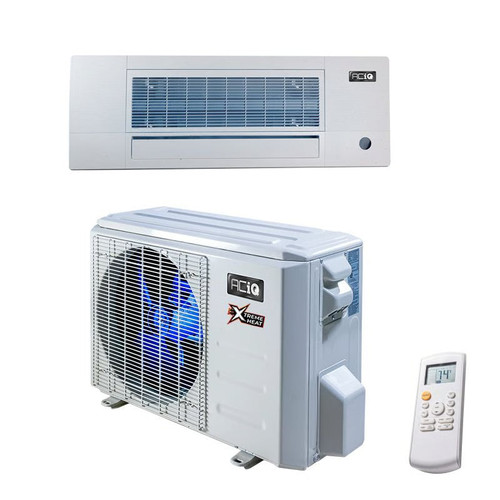 12,000 BTU 23 SEER ACiQ Single Zone Slim Ceiling Cassette Mini Split System | Extreme Series - SCC-0612-HH-MB / ACIQ-12ZPL-HP230C  Mini Split Systems Direct