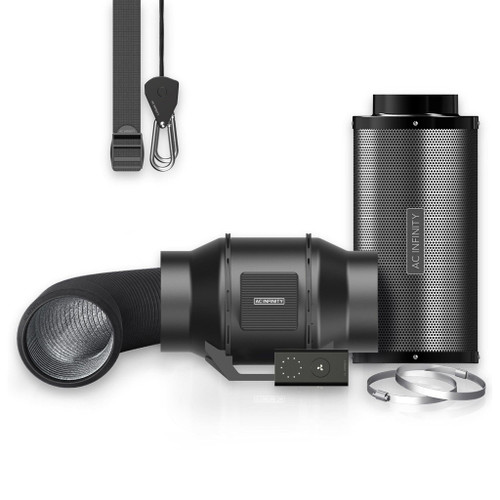 AC Infinity Air Filtration Kit 6”, Inline Fan With Speed Controller, Carbon Filter & Ducting Combo - AC-FKS6  Mini Split Systems Direct