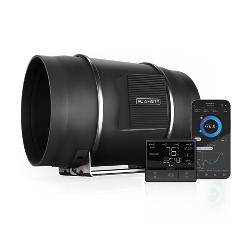 AC Infinity CLOUDLINE PRO T10, Quiet Inline Duct Fan System With Temperature Humidity VPD Controller, 10-Inch - AI-CLT10  Mini Split Systems Direct