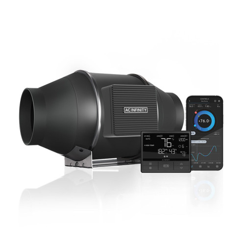 AC Infinity CLOUDLINE PRO T4, Quiet Inline Duct Fan System With Temperature Humidity Vpd Controller, 4-Inch - AI-CLT4  Mini Split Systems Direct