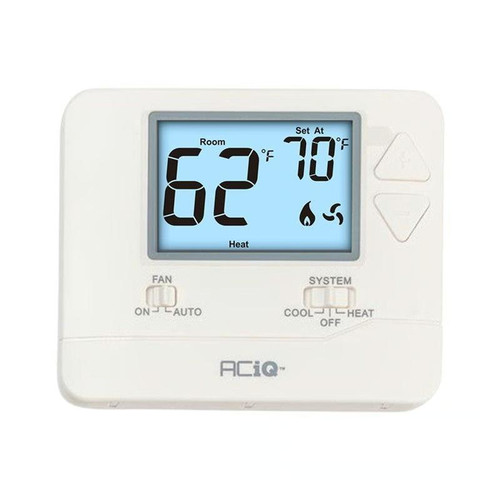 ACiQ Single-Stage Dual Powered Non-Programmable Thermostat - STN701  Mini Split Systems Direct