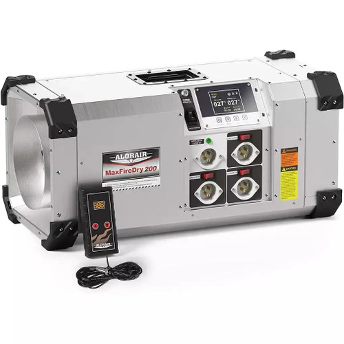 AlorAir MaxFireDry 200 Portable Electric Heater 20,000 BTU with Thermostat, PTC Thermistor, Timer, LCD Display - B09J25FNTN  Mini Split Systems Direct