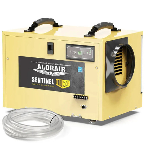 AlorAir Sentinel HD55S 120 PPD Dehumidifier in Gold for Basement, Crawl Space, Commercial Use - Sentinel HD55S-Gold  Mini Split Systems Direct