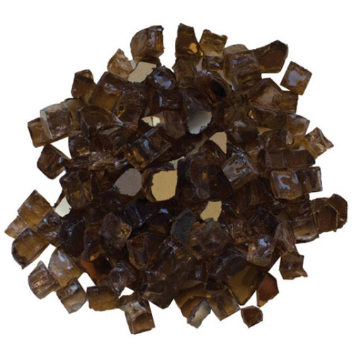 Amantii / Sierra Flame Fire Glass Media – ‘Light Brown’ Reflective – AMSF‐GLASS‐02 - AMSF‐GLASS‐02  Mini Split Systems Direct