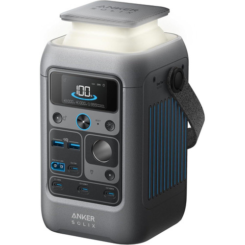 Anker SOLIX C200 DC Power Bank Station, 192Wh Portable Power Station, LiFePO4 Battery, 200W Solar Generator, for Outdoor Camping, Traveling, and Emergencies (No Wall Charger Included)