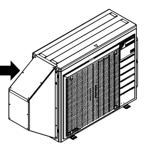Daikin Snow Protection Hood (Intake Side Plate) - KPS063A41 - KPS063A41  Mini Split Systems Direct