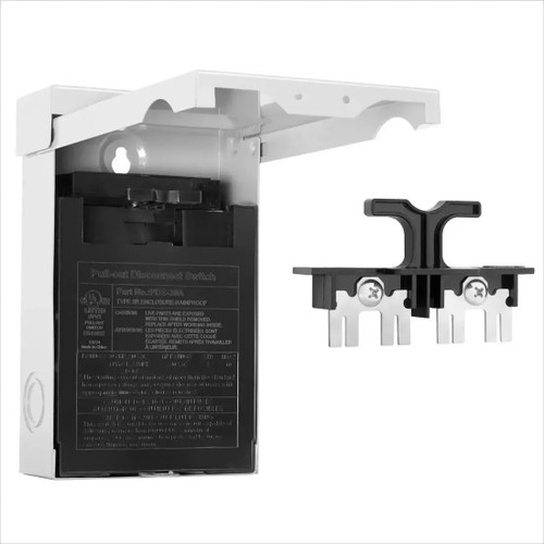 DELLA 30 Amp Pull-Out Fused AC Disconnect Switch – HVAC & Mini Split Rated, Outdoor Enclosure - 048-30AMP-F  Mini Split Systems Direct