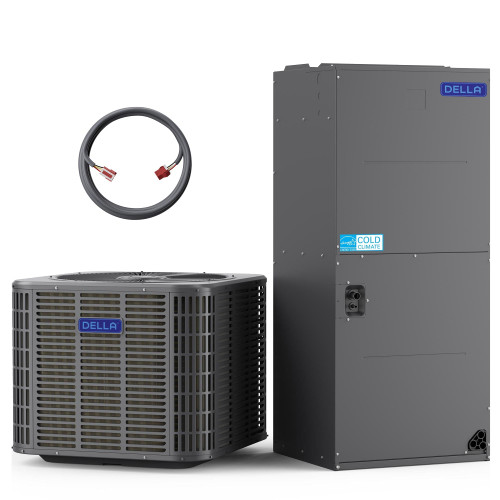DELLA 2.83 Ton 34,000 BTU 19 SEER2 Central Ducted Two-Stage Inverter Heat Pump Split System - Multi-Position - R-454B - T-36K-I+O  Mini Split Systems Direct