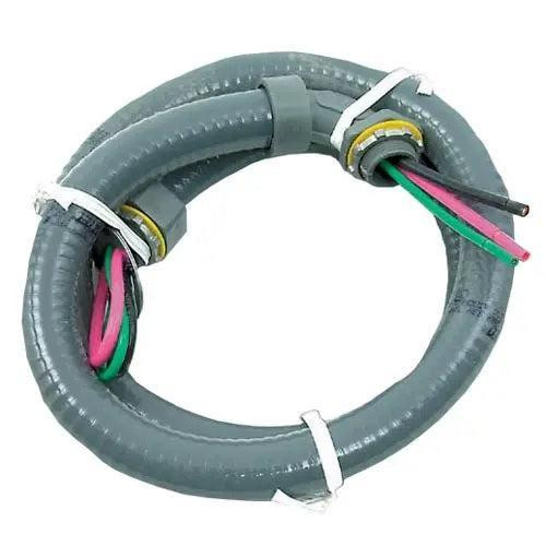 DiversiTech Electrical Whip 1/2" X 4' 10 Gauge Metallic - 84132  Mini Split Systems Direct