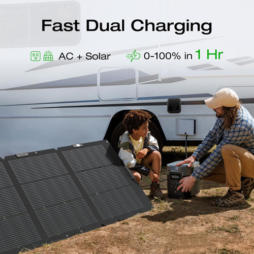 EF ECOFLOW Portable Power Station DELTA 3 Max, 2048Wh LiFePO4 Battery, Solar Generator (Solar Panel Optional), 3400W X-Boost Output, Ultra-Fast 0-80% Charging in 1.13 Hr, Home Backup & RV Camping