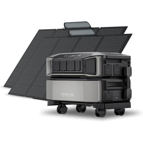 EF ECOFLOW Power Station 6144Wh DELTA Pro Ultra with 2x400W Portable Panel, 120/240V 7200W AC Output, Portable Generator for Home Backup Outdoors Camping RV Emergency