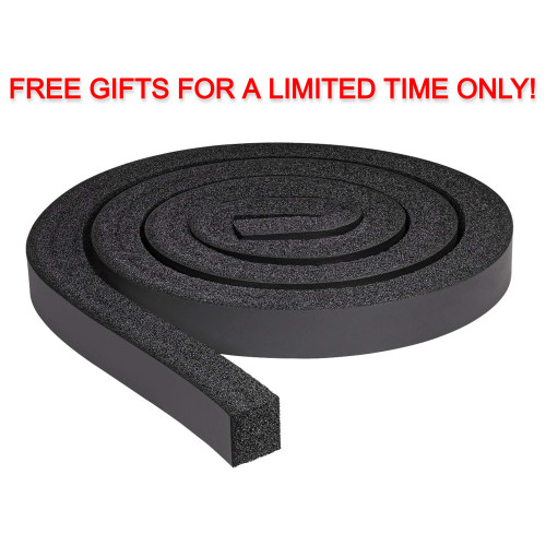 Free Window Air Conditioner Foam Sealant Strips, 2 pcs, 1x1 inch, 6.5 Feet Long ($19.99 Value) - FREE-SA-WAC-FIS  Mini Split Systems Direct