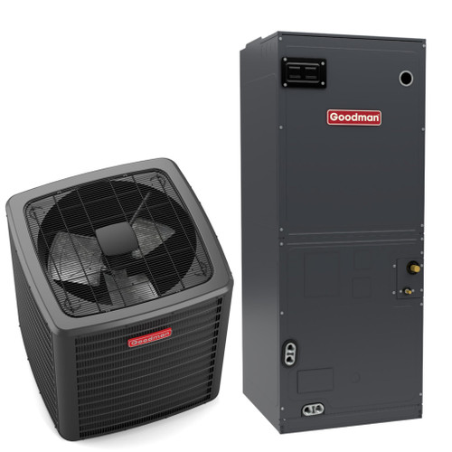 Goodman 1.5 Ton 15.2 SEER2 R-32 Heat Pump System (9-Speed Motor) - GLZS4BA1810 - AMST24BU1300  Mini Split Systems Direct