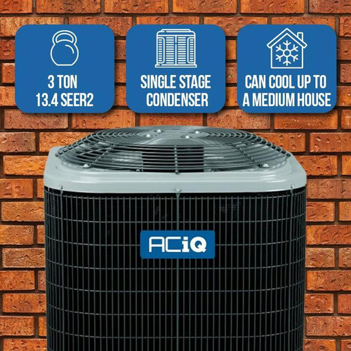ACIQ 3 Ton 13.4 SEER2 Central Air Conditioner Condenser - R454B Single Stage - R5A4S36AKANA  Mini Split Systems Direct