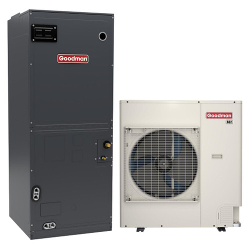 Goodman 5 Ton 16.6 SEER2 R-32 Central Heat Pump Split System | GZV6SA6010 | AHVE60DP0300 | 24½" Cabinet Width | Multi-Positional | Air Handler