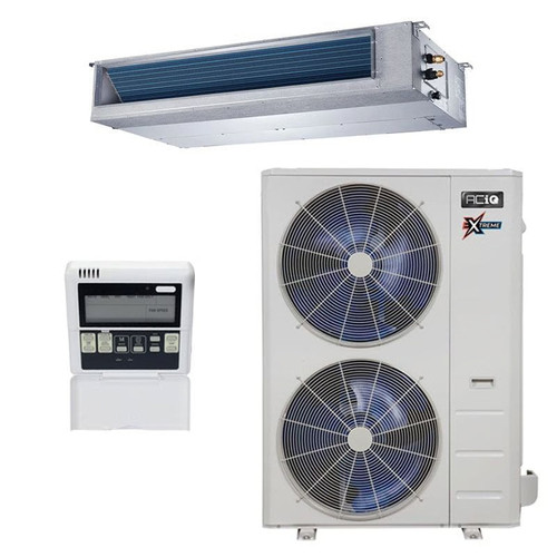 36,000 BTU 23 SEER ACiQ Single Zone Concealed Duct Mini Split System | Extreme Series - ACIQ-36CD-HH-MC / ACiQ-36ZPL-HP230C  Mini Split Systems Direct