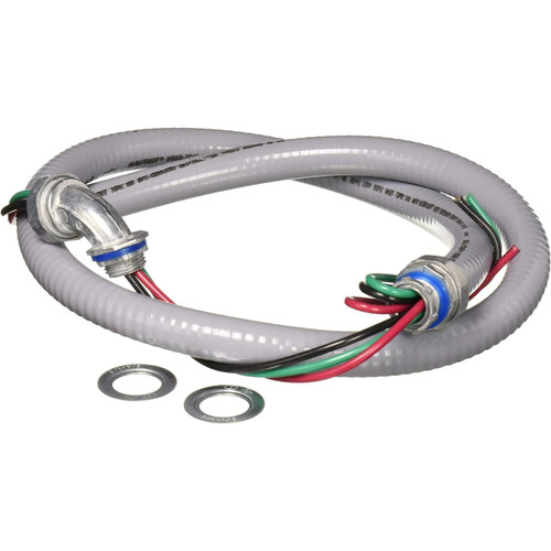 MARS Electrical Whip 1/2" x 4' 10 Gauge Metallic - 84132-  Mini Split Systems Direct