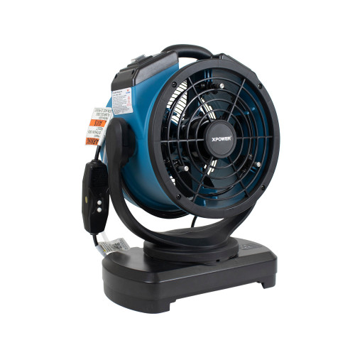 XPOWER FM-68W Multipurpose Oscillating Portable 3 Speed Outdoor Cooling Misting Fan with Built-In Water Pump and Hose - FM-68W  Mini Split Systems Direct