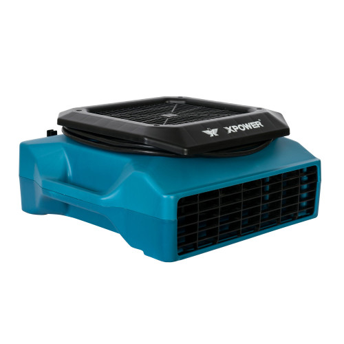 XPOWER PL-700A 1/3 HP 1050 CFM 3 Speed Low Profile Air Mover, Floor Fan, Carpet Dryer with Built-in Power Outlets - PL-700A-Blue-PL-700A-Red  Mini Split Systems Direct