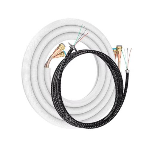 MRCOOL® 50ft 3/8 x 5/8 Pre-Charged Lineset for DIY 24K & 36K Indoor w/ DIY Pro Cable - R454B - DIY50-3858C-O  Mini Split Systems Direct
