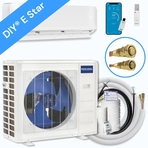MRCOOL DIY 5th Gen 9,000 BTU Mini Split Heat Pump System - DIY-09-HP-WM-115D25-O  Mini Split Systems Direct
