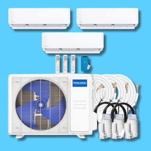 MRCOOL® DIY 5th Gen Multi-Zone 3-Zone 27,000 BTU 23 SEER2 (9K + 9K + 12K) Ductless Mini-Split Air Conditioner and Heat Pump - DIY-MULTI4-27 / DIY-09-2 / DIY-12  Mini Split Systems Direct