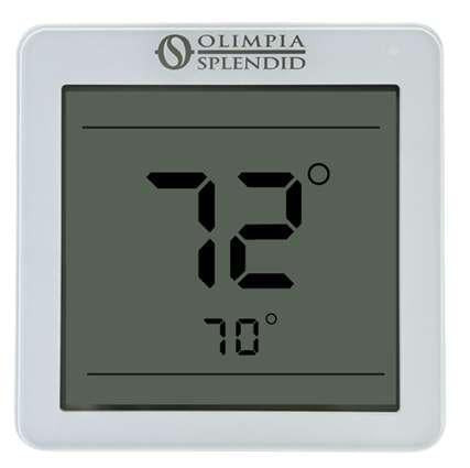 Olimpia Splendid Maestro Pro B0987 Black and White Wired Square Thermostat - Touchscreen, 7-day Programmable (Requires SKU B1028) - B0987  Mini Split Systems Direct