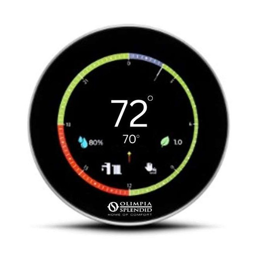 Olimpia Splendid Maestro Pro Powered Wireless Round Thermostat - SKU B1127 - B1127  Mini Split Systems Direct