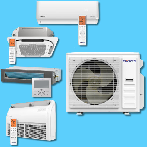Pioneer® 2 Zone Mini Split System - Design Your Own - R454B - PIONEER-2-ZONE-DESIGN-YOUR-OWN  Mini Split Systems Direct