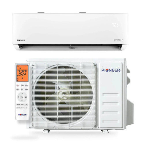 Pioneer® Quantum Ultra™ 24,000 BTU 23 SEER2 230V High-Wall Ductless Energy-Star Mini-Split Air Conditioner Inverter Heat Pump Full Set - WYT024GLSI24RL  Mini Split Systems Direct