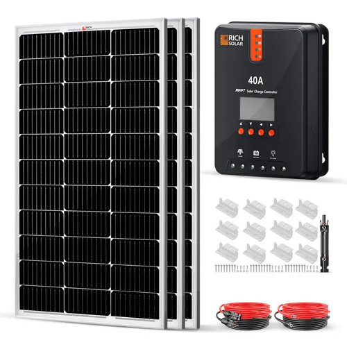 Rich Solar 300 Watt Solar Kit - RS-K3004  Mini Split Systems Direct