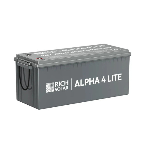 Rich Solar ALPHA 4 Lite 24V 100Ah Battery - Fast Charging & Durable - RS-B24100  Mini Split Systems Direct