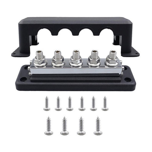 RUiXU Busbar | 3/8" (M10) Terminal Studs | 600A - RX5600-RX8600  Mini Split Systems Direct