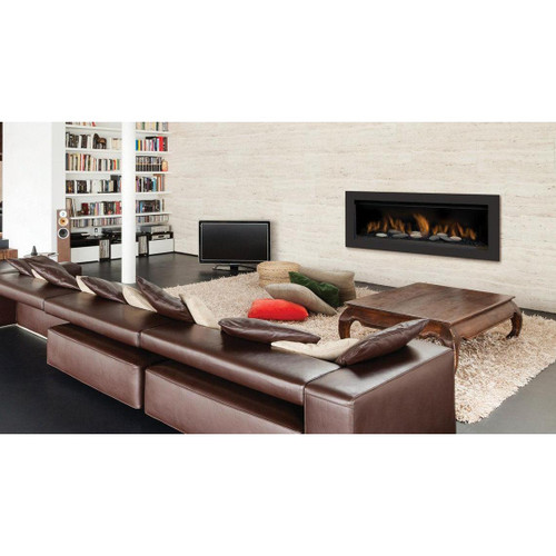 Sierra Flame Austin 65" Natural Gas Direct Vent Linear Fireplace - AUSTIN-65G-NG-DELUXE  Mini Split Systems Direct
