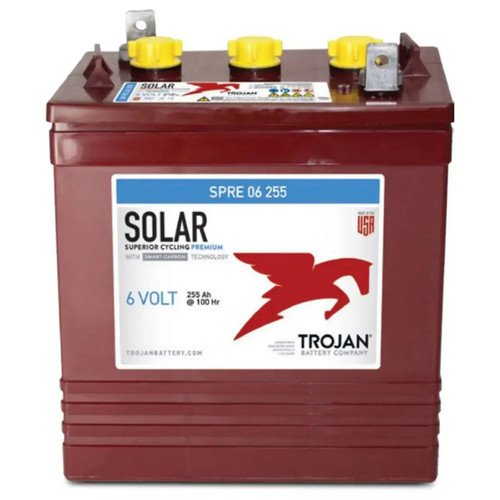 Trojan SPRE 06 255 6V Flooded Lead Acid Battery - SPRE-06-255  Mini Split Systems Direct