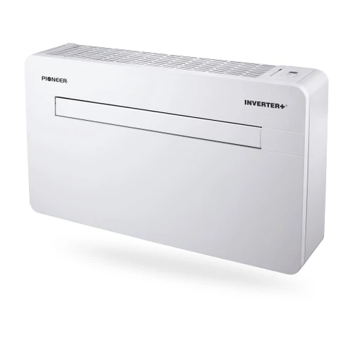 Pioneer 12,000 BTU Console Inverter Heat Pump, Through-the-Wall Monoblock Packaged Unit with No Outdoor Condenser, 230V