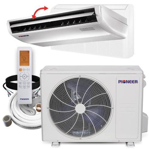 Pioneer® 18,000 BTU 23 SEER2 Floor/Ceiling Mini-Split Inverter++ Energy-Star Air Conditioner Heat Pump System Full Set 230V