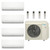 36,000 BTU 20 SEER2 Daikin 4 Zone Ductless Mini Split Heat Pump System - 7K-7K-7K-7K - 4MXM36AVJU9 - (4) CTXV07AVJU9  Mini Split Systems Direct