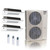55,000 BTU 22.2 SEER2 ACiQ Extreme 3-Zone Slim Ceiling Cassette Mini Split System | R454B | 230v - 9+12+18 - ACiQ-55Z-HH-M6C / SCC-09 / SCC-12 / SCC-18  Mini Split Systems Direct