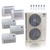55,000 BTU ACiQ Extreme 22.2 SEER2 5 Zone Floor Mount Mini Split Heat Pump System - R454B | 230V - 9 + 9 + 18 + 18 + 18