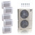 55,000 BTU ACiQ Extreme 22.2 SEER2 5 Zone Floor Mount Mini Split Heat Pump System - R454B | 230V - 9 + 9 + 9 + 9 + 12 - ACIQ-55Z-HH-M6C / ACIQ-09FM-HH-MD-4 / ACIQ-12FM-HH-MD  Mini Split Systems Direct