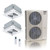 55,000 BTU ACiQ Extreme 22.2 SEER2 Dual Zone Ceiling Cassette Mini Split Heat Pump System - R454B | 230V - 24 + 24 - ACiQ-55Z-HH-M6C / ACIQ-24CC-HH-MC-2  Mini Split Systems Direct