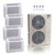 55,000 BTU ACIQ Extreme 22.2 SEER2 Quad Zone Floor Mount Mini Split Heat Pump System - R454B | 230V - 9 + 12 + 12 + 12